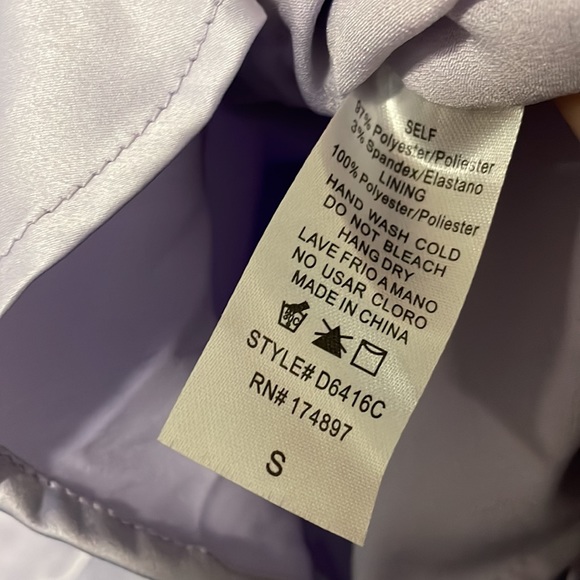 NWT FN All Night Longer Satin Mini Dress in Lilac - Picture 11 of 11